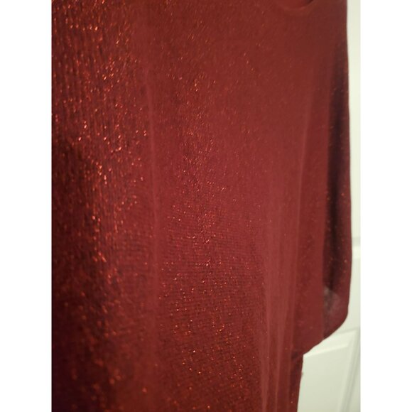New with tags Apt. 9 Women's sparkly Holidays Red top Size 1X plus size - Picture 3 of 8